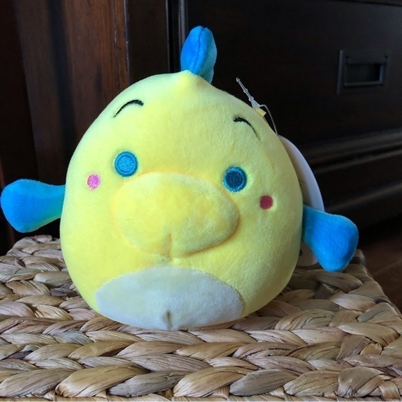 Squishmallow Disney’s “The Little Mermaid” Flounder 10” - Picture 1 of 4